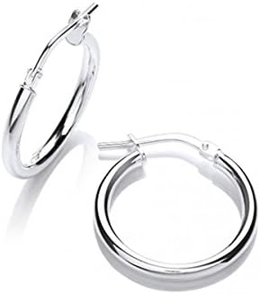 Sterling Silver Tube 2mm x 12mm Gauge Plain Hoop earrings