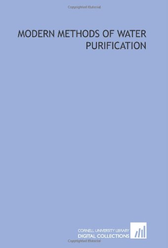 Modern methods of water purification