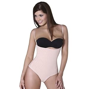 Vedette Style 127, Braless Body Shaper with Brazilian Thong Design for Sheer yet Dramatic Figure Control