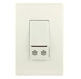 Cooper Controls OSW-U-0721-SP-A Greengate 10-30 VDC Low Voltage Ultrasonic Wall Switch Sensor, Almond Finish