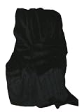 Kinzler F-06122 schwarz Nerz-Wohndecken Rueckseite Fleece, 140 x 180 cm, schwarz