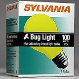 Sylvania Lighting 100WBUGLITE/2PK 100w Buglight Bulb A19 (Pack of 12)