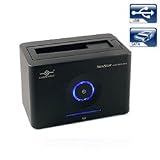 Vantec 1-Bay HDD-Dockingstation für 2.5'' und 3.5'' SATA HDDs, USB2.0 (Schwarz)