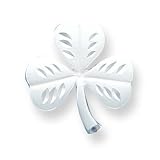 Sterling Silver Shamrock Charm with 20 inch Sterling Silver Chain