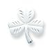 Sterling Silver Shamrock Charm with 20 inch Sterling Silver Chain