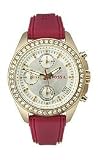 Fossil Decker Silicone Silver-Tone Dial Women's Watch #ES2964