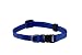 Pet Supplies : Small Solid Adjustable Pet Collar with EZ Snap Buckle, Blue