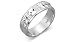 Laser Diamond Cut Ring Band Sterling Silver Size 8