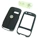 PCMICROSTORE Brand HTC Tilt 8925 TyTN II Kaiser Solid Black Snap-On Case Cover with Removable Swivel Belt Clip