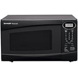 Sharp R-230KK 800-Watt 4/5-Cubic-Foot Compact Microwave, Black