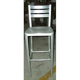 Click here to buy Diana Aluminum Stool by seatingdepot.