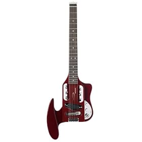 Traveler Speedster Electric Travel Guitar, Candy Apple Red Metallic w/ Gig Bag