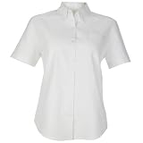 Misses Coral Bay Solid Oxford Short Sleeve Shirt