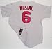 Stan Musial Signed Cardinals Grey Cooperstown Collection Throwback Jersey