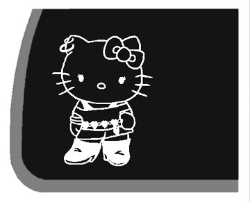 Spoiled Hello Kitty Car Decal / Sticker