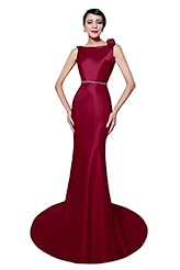 Open-Back   Ball Gown Evening Dress/Prom Dress/Party Dress  with a Brush/Sweep Train 
