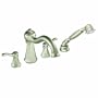Moen T934BN Vestige Two-Handle High Arc Roman Tub Faucet and Hand Shower without Valve, Brushed Nickel