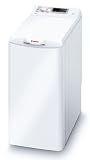 Bosch WOT24443 Waschmaschine Toplader / A+ B / 197 kWh/Jahr / 1200 UpM / 6 kg / 9450 liter/Jahr / AquaStop / Mengenautomatik / weiß