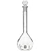 Kimble Kimax Borosilicate Glass Class A Serialized and Certified Volumetric Flask, with Stopper