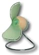 Dragonfly Fan - Green