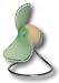 Dragonfly Fan - Green