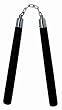 Nunchaku 12" Black Round - Martial Arts - Nunchaku