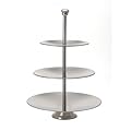 3-st�ckige Edelstahl Etagere - H�he 36,5 cm - Servierplatte - Servierteller
