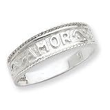 Sterling Silver Amor ring Size 8