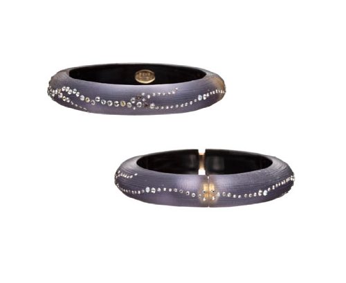 Alexis Bittar Lucite Bracelet - Star Dust Small Cuff Wisteria