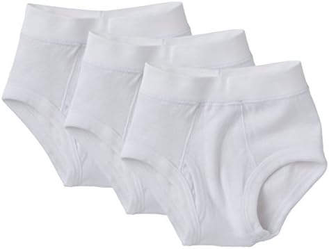 Jack &amp; Jill Boys 100% Cotton White Briefs - 3 Pack (Size 10)