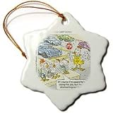Londons Times Funny Famous Cartoons - Chicken Crossing Guard - Ornaments