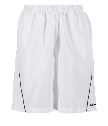 Wilson Herren Tennis Performance Long Short Men, wei&szlig;-schwarz, s Preisvergleich