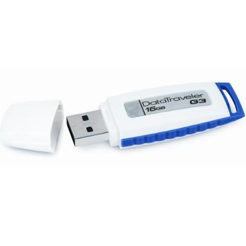 Cl� USB KINGSTONDATATRAVELERDTIG3BLANC BLEU16GO