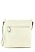 Medium Size Solid Modern Classic Crossbody Bag with Gold Plate
