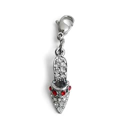 Charms Anh�nger Schuh rot f�r Bettelarmband Bettelkette Charm - Edelstahl