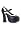 Women's 5 Inch Chunky Heel Spectator Platform Pump (Black/White Pu;10)