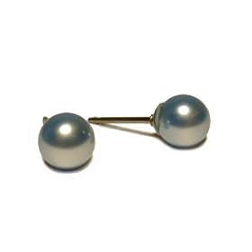 Swarovski Pearl Stud Earrings, 6mm