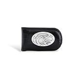 Southern Miss Leather Croco Black Magnetic Money Clip