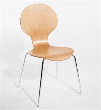 Euro Style 0-2940 Bunny Natural/Chrome 4 Pack