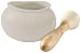 Curvo Stoneware Taupe Mortar & Pestle 15cm x 9cm