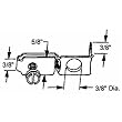 Prime Line Prod. 16851 Bi-Fold Door Pivot Bracket
