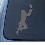 FOOTBALL 2 - Car, Truck, Notebook, Vinyl Decal Sticker #1264 | Vinyl Color: Silver