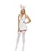 2pc White Bunny Costume - White - Small/medium