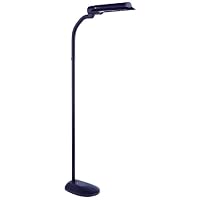 Ott-Lite T81G5T 18-Watt VisionSaver Plus Wing Shade Floor Lamp, Black