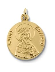 Clevereves 14K Yellow Gold 18.00 mm Saint Edward Medal