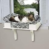 WHITE - Savvy Tabby Wooden Window Seat