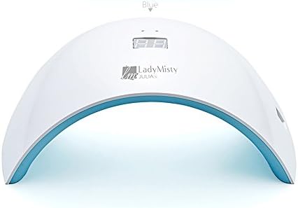 24W Professional UV LED Lamp Nail Dryer Double Light Lamp Machine for Curing Nail Gel Polish Nail Art Tool (24w Blue)