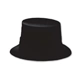 Black Velour Topper Party Accessory (1 count)