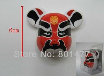 6cm POPOBE Bear Figure Fridge Magnet Peking Opera Face