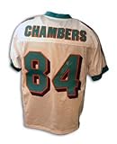 Chris Chambers Signed Miami Dolphins White Reebok Authentic Jersey